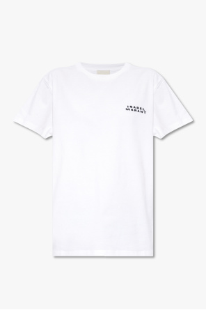 Biały T-shirt z logo Saint Laurent - Vitkac Polska